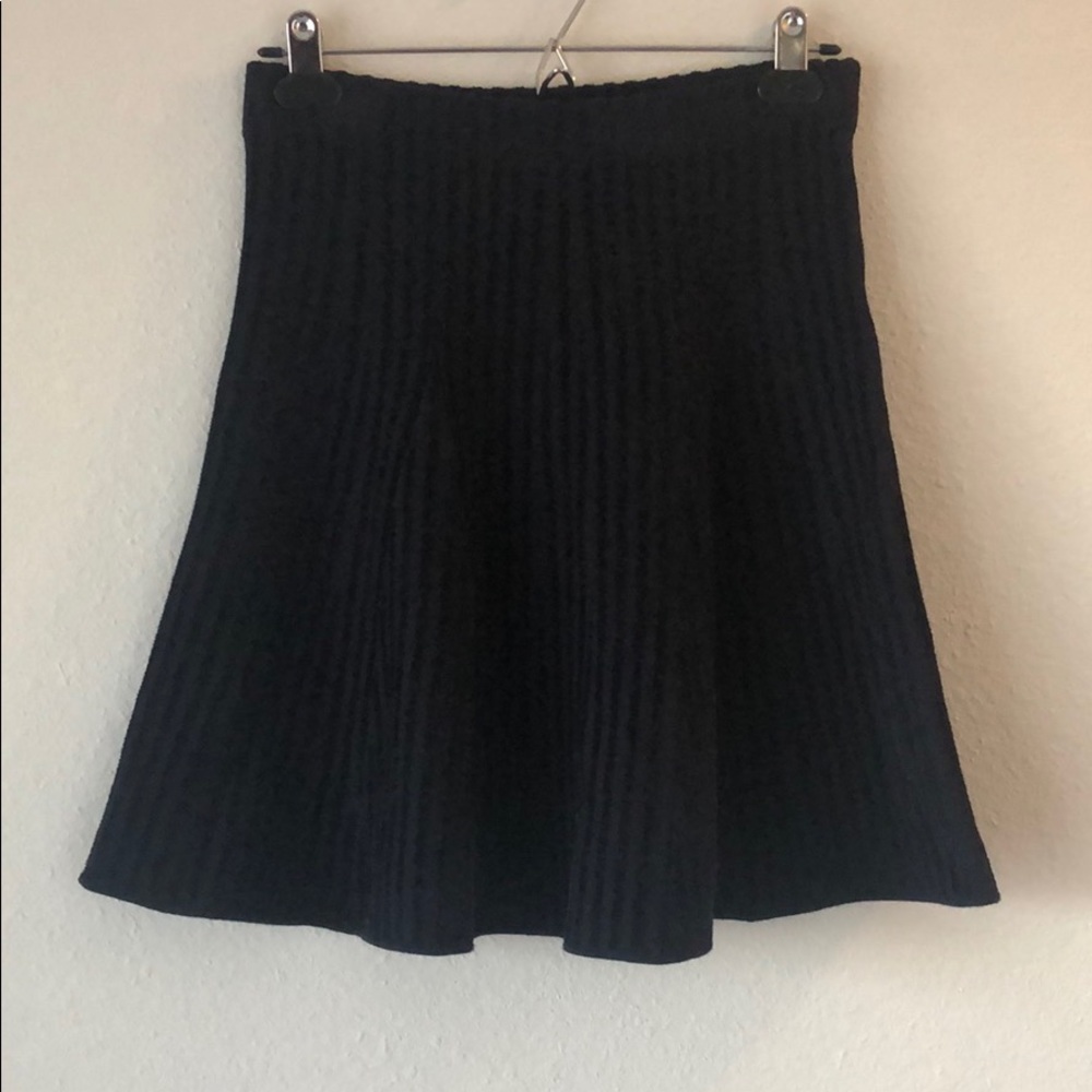 Ann Taylor Chenille Sweater Skater Skirt - Navy